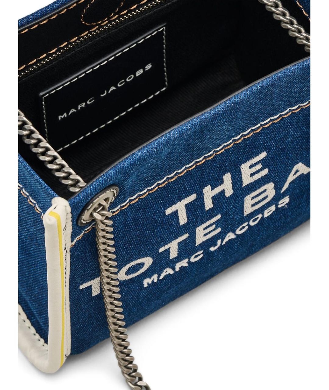 MARC JACOBS Синяя тканевая сумка тоут, фото 4