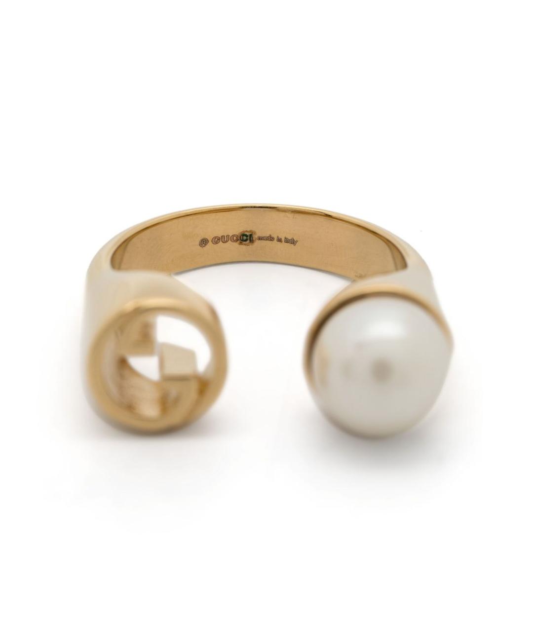 GUCCI Золотое металлическое кольцо, фото 3