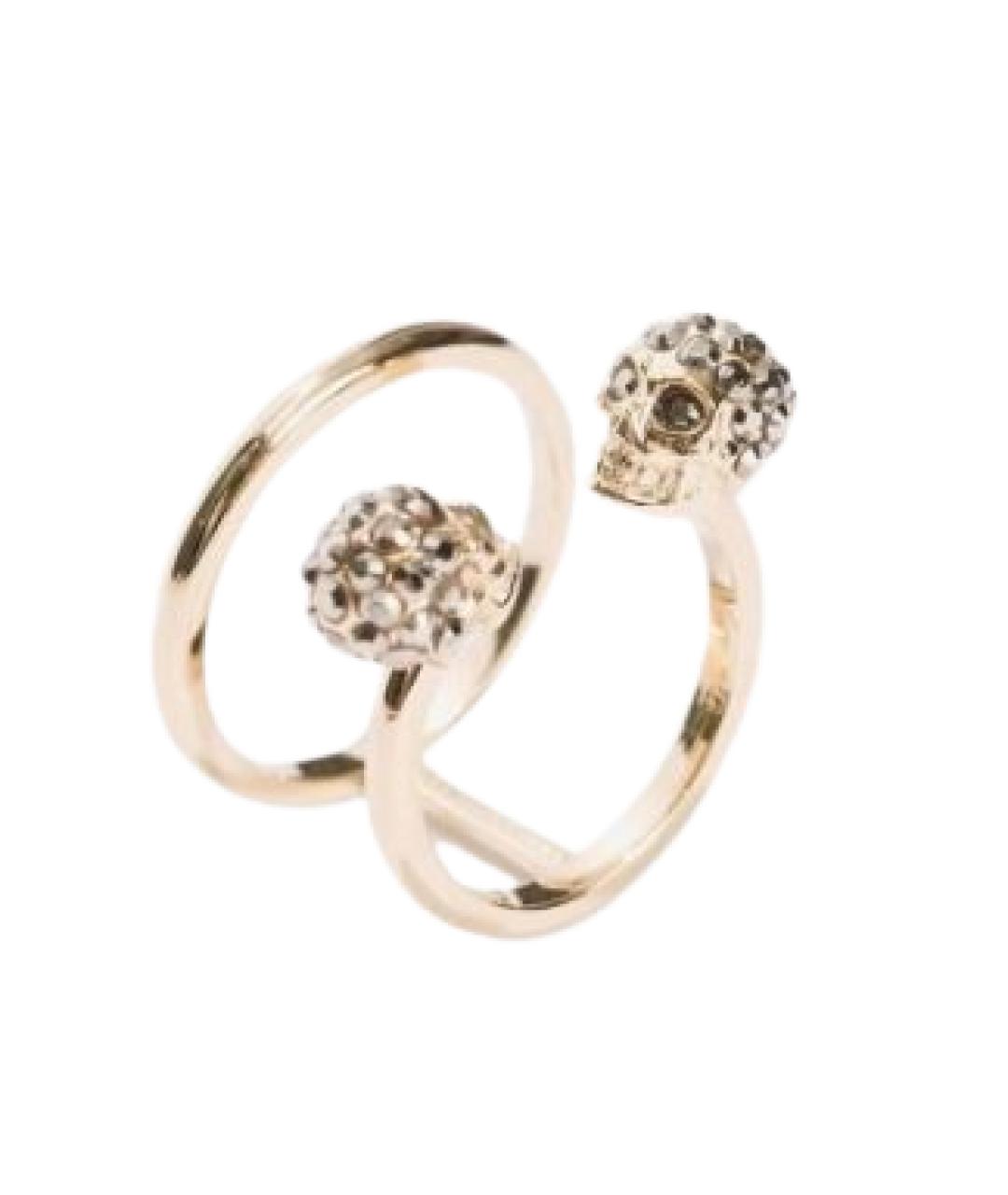 ALEXANDER MCQUEEN Золотое латунное кольцо, фото 2