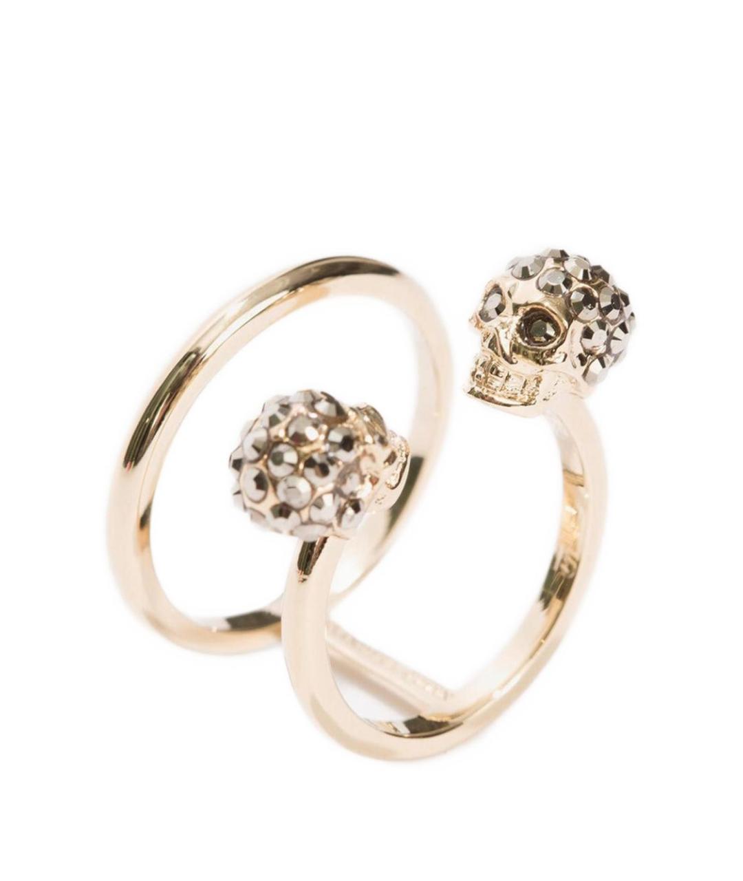 ALEXANDER MCQUEEN Золотое латунное кольцо, фото 3