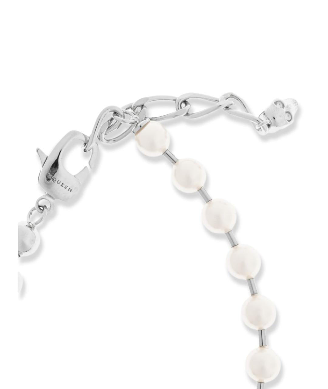 ALEXANDER MCQUEEN Серебрянный латунный браслет, фото 4