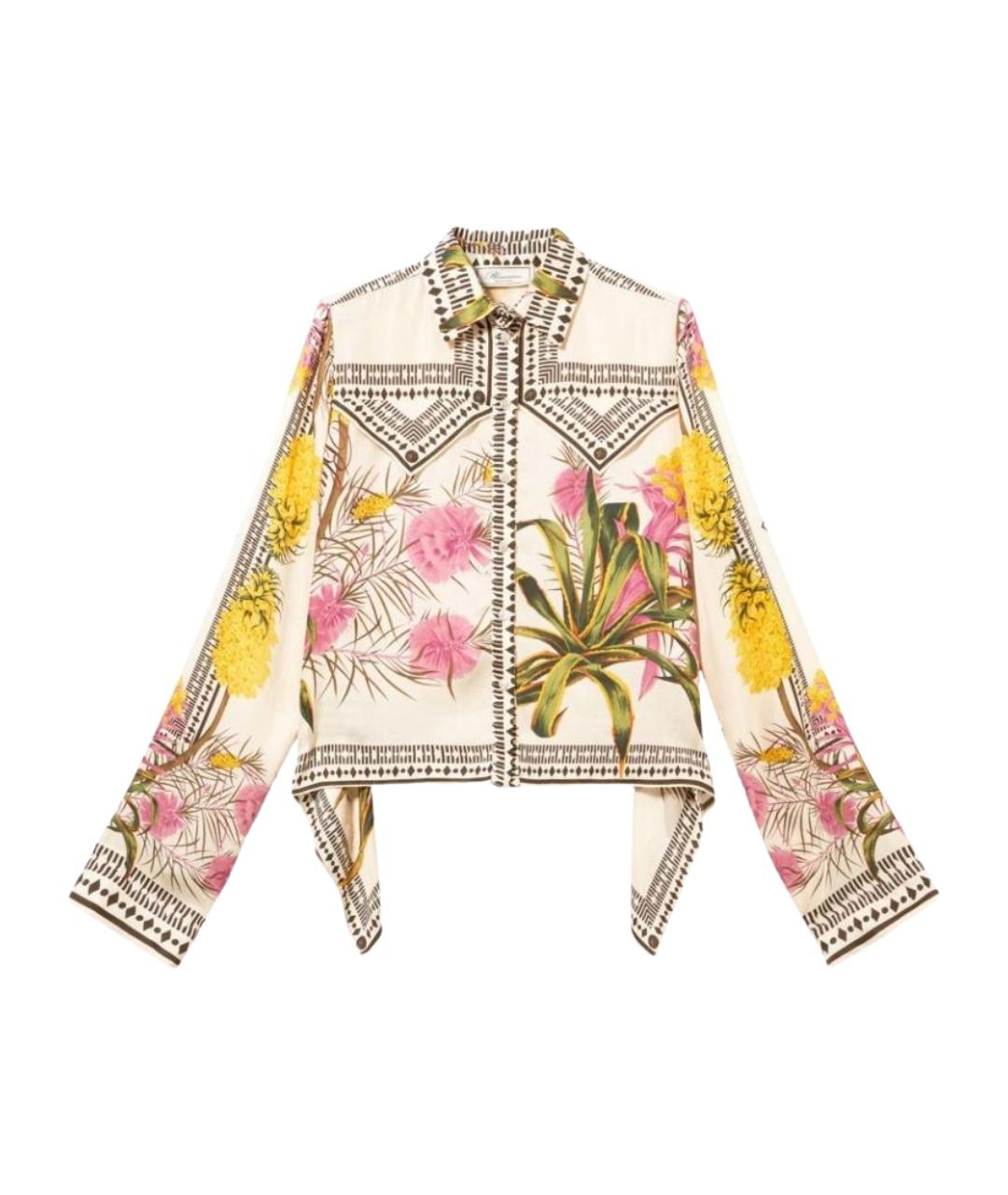 BLUMARINE Мульти вискозная рубашка, фото 1