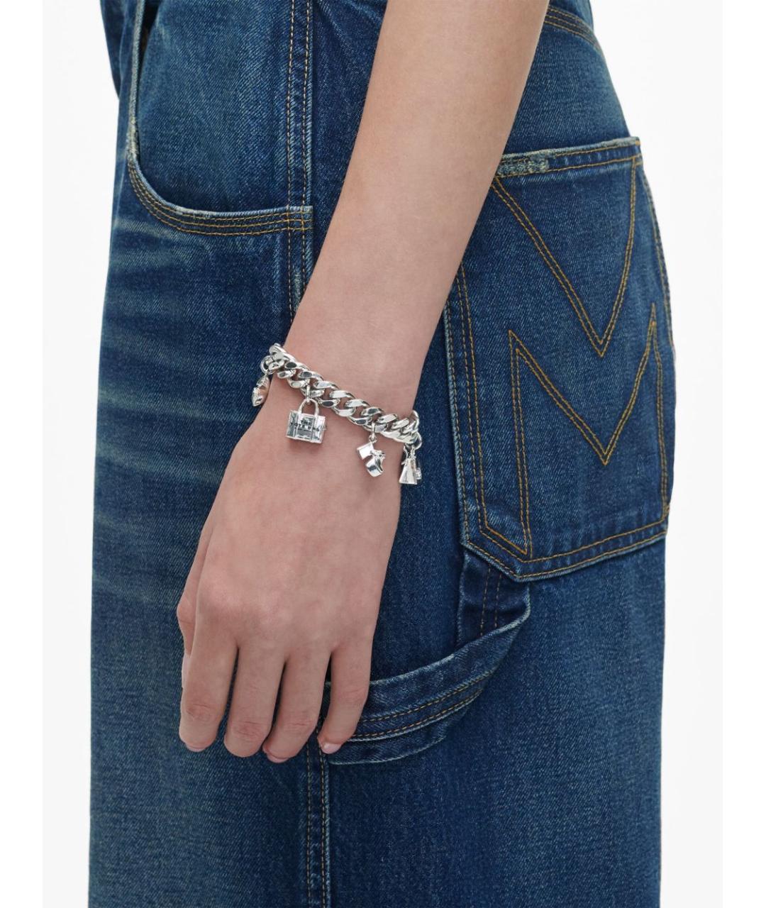 MARC JACOBS Серебрянный латунный браслет, фото 3