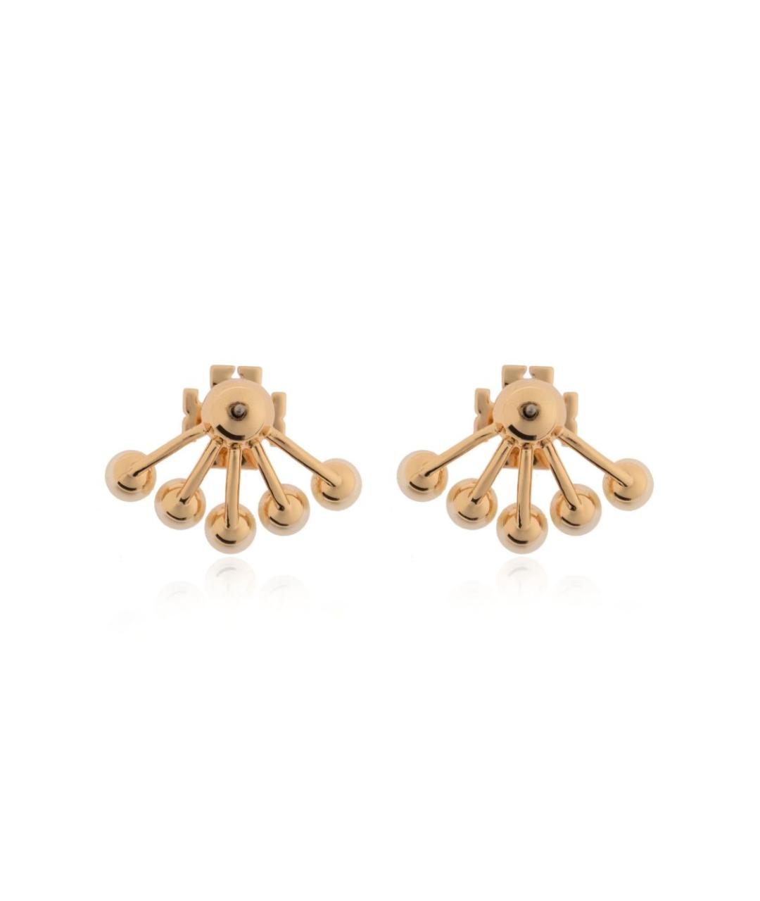 TORY BURCH Золотые металлические серьги, фото 4