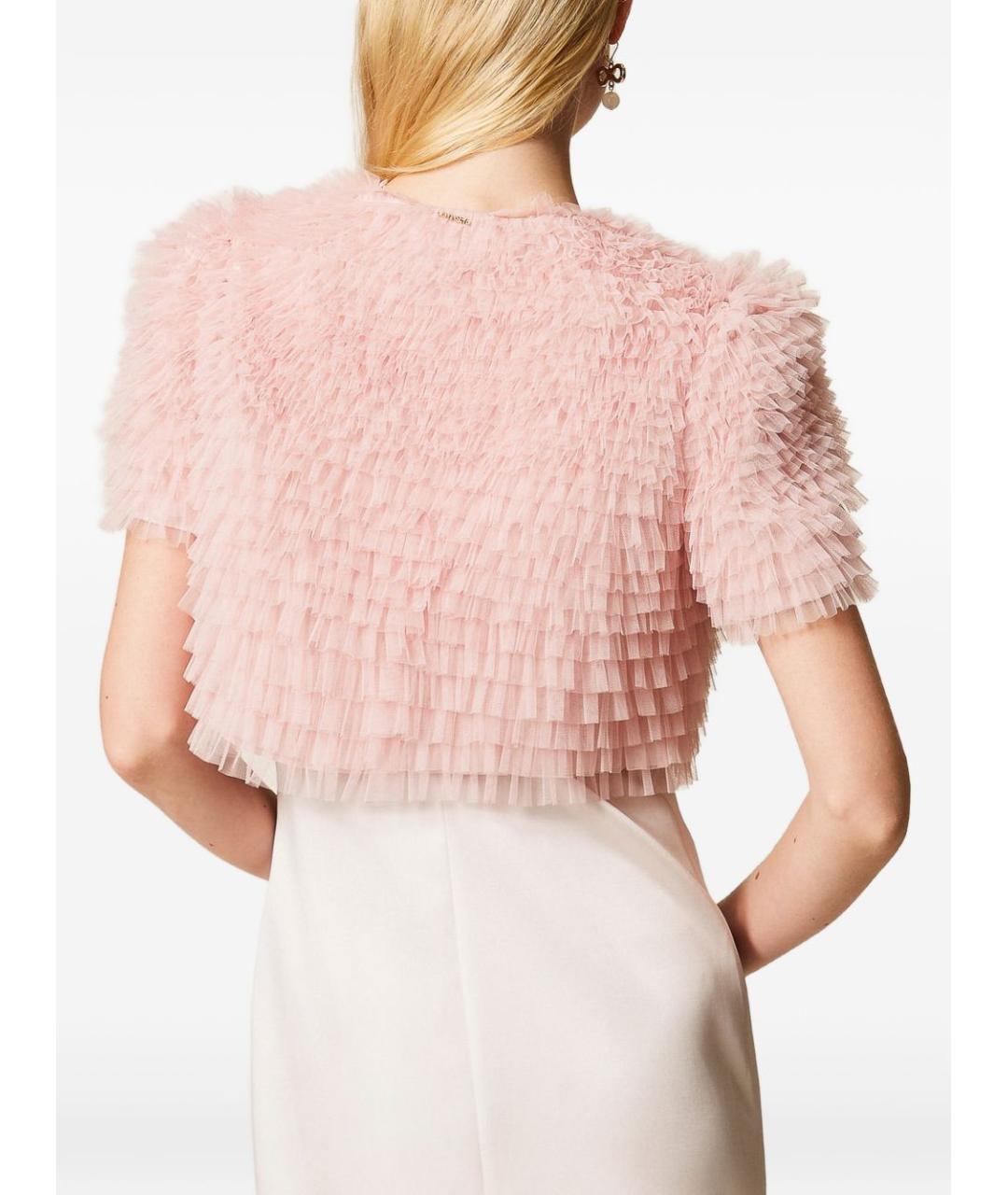 TWIN-SET Розовый кардиган, фото 3