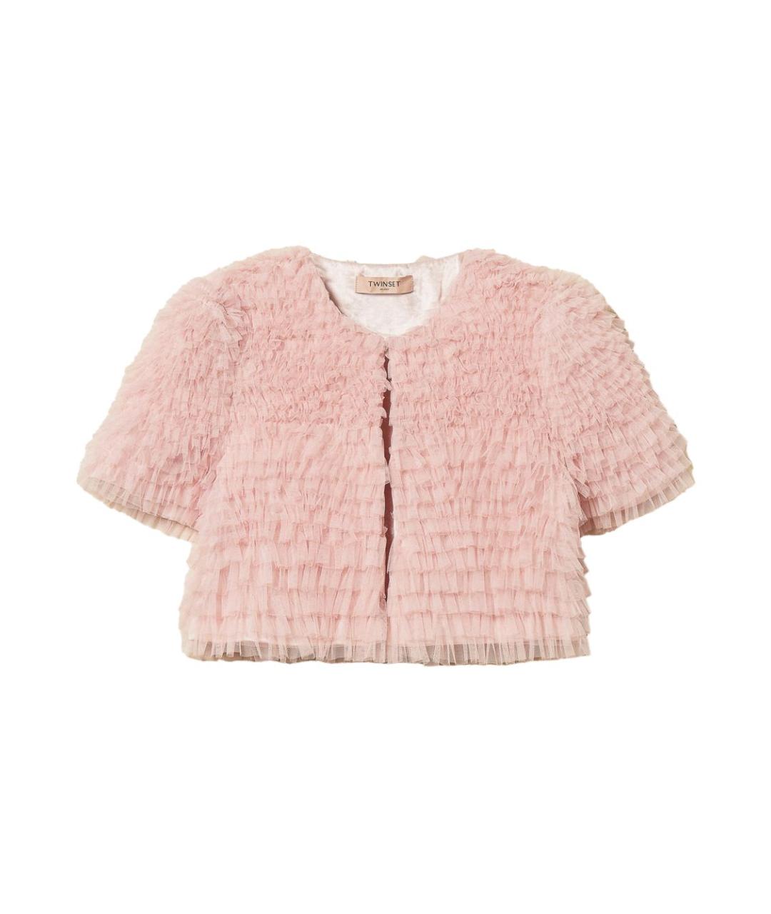 TWIN-SET Розовый кардиган, фото 1