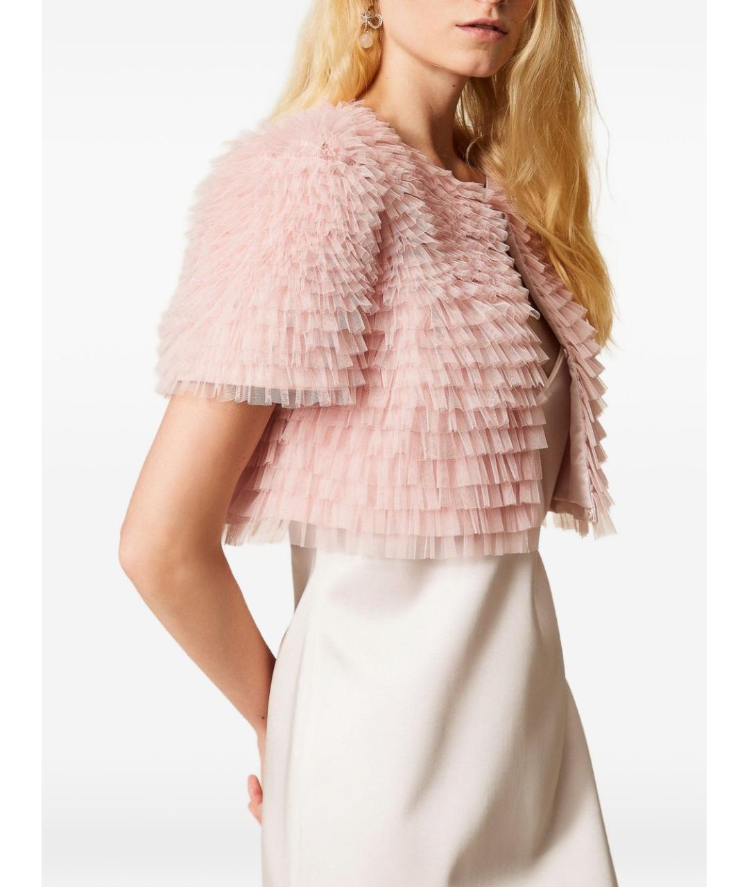 TWIN-SET Розовый кардиган, фото 2