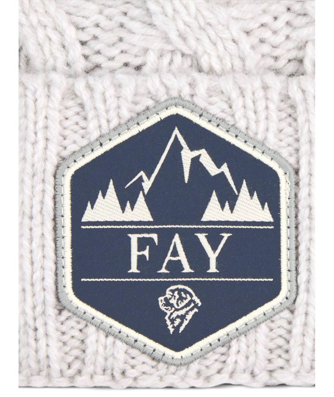 FAY Серая шерстяная шапка, фото 3