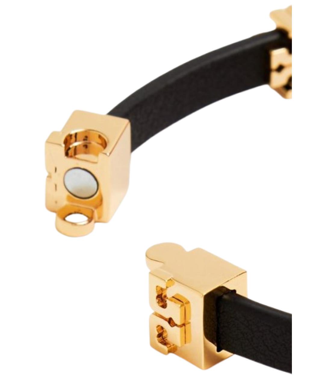 TORY BURCH Черный металлический браслет, фото 2