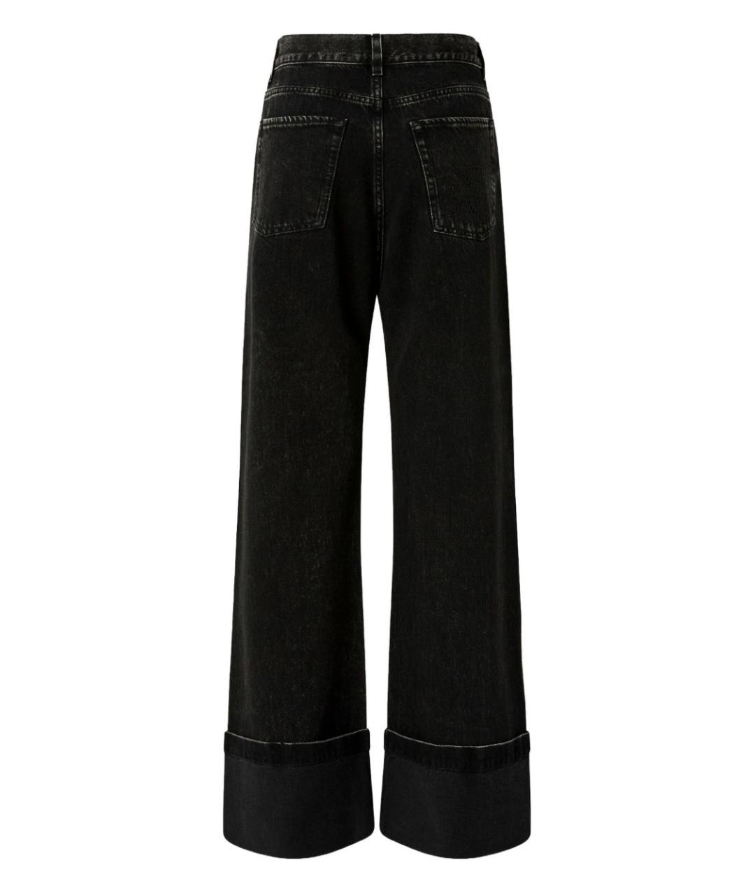 PINKO Черные хлопковые прямые джинсы, фото 2