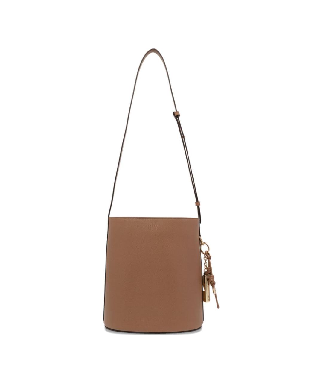 FURLA Коричневая сумка через плечо из искусственной кожи, фото 4