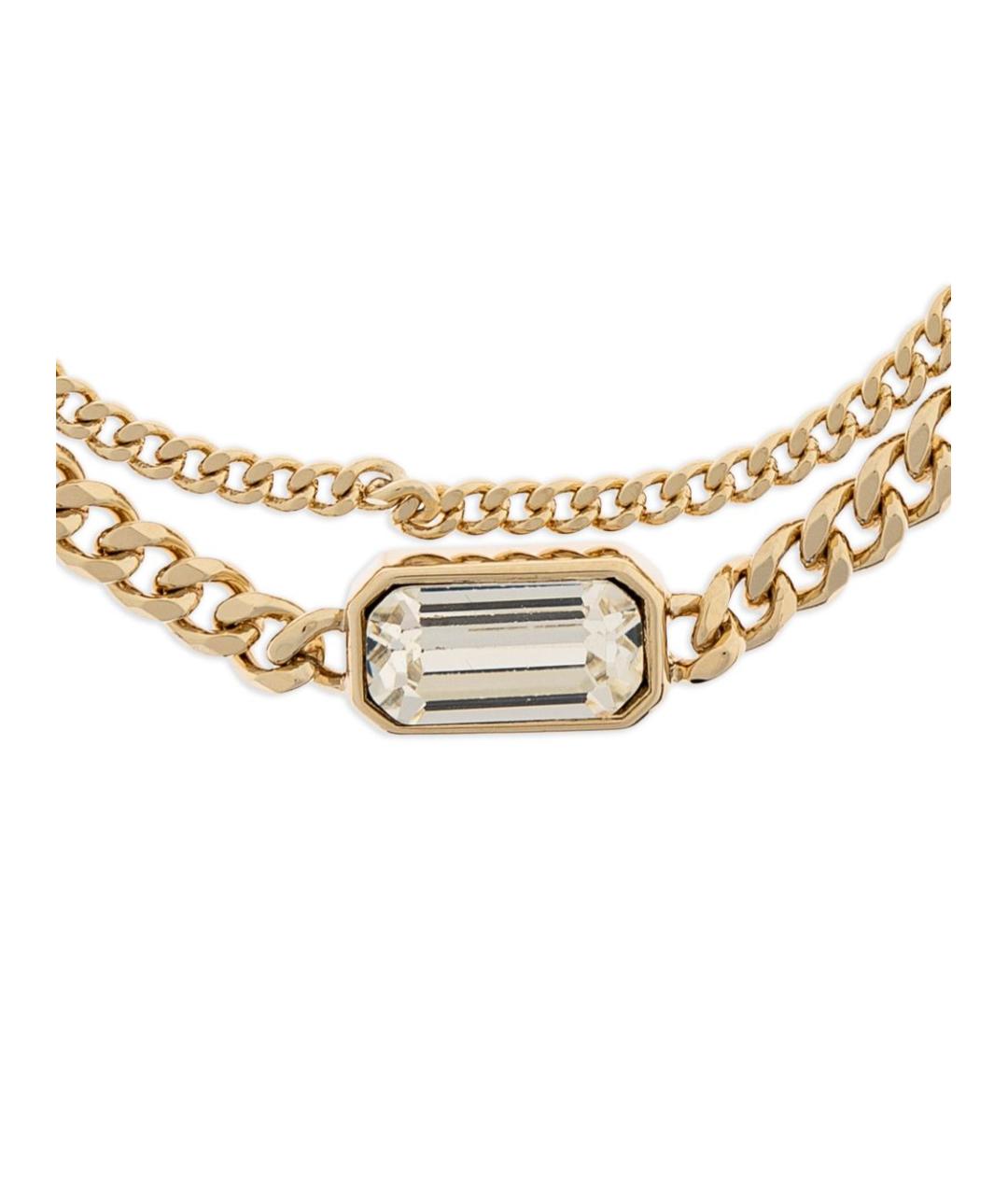 ALEXANDER MCQUEEN Золотой латунный браслет, фото 3