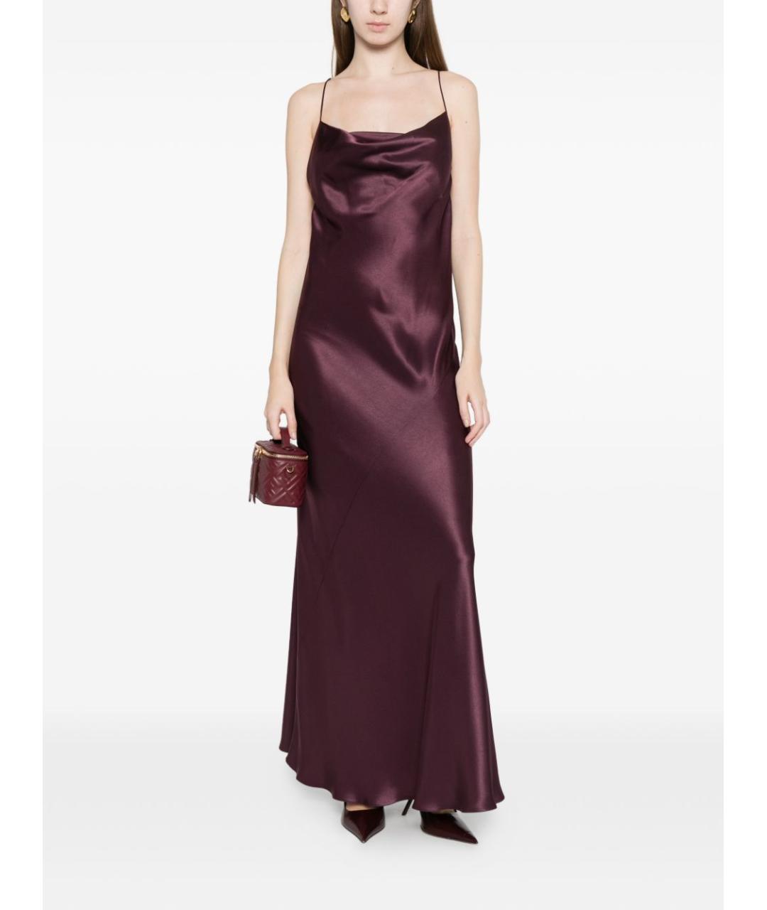 PINKO Бордовое вечернее платье, фото 3