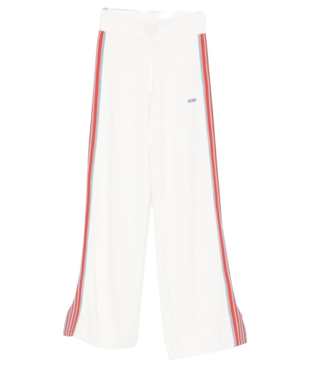 AUTRY Белые вискозные прямые брюки, фото 1