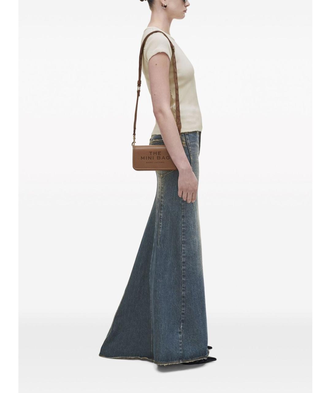 MARC JACOBS Коричневая кожаная сумка через плечо, фото 4