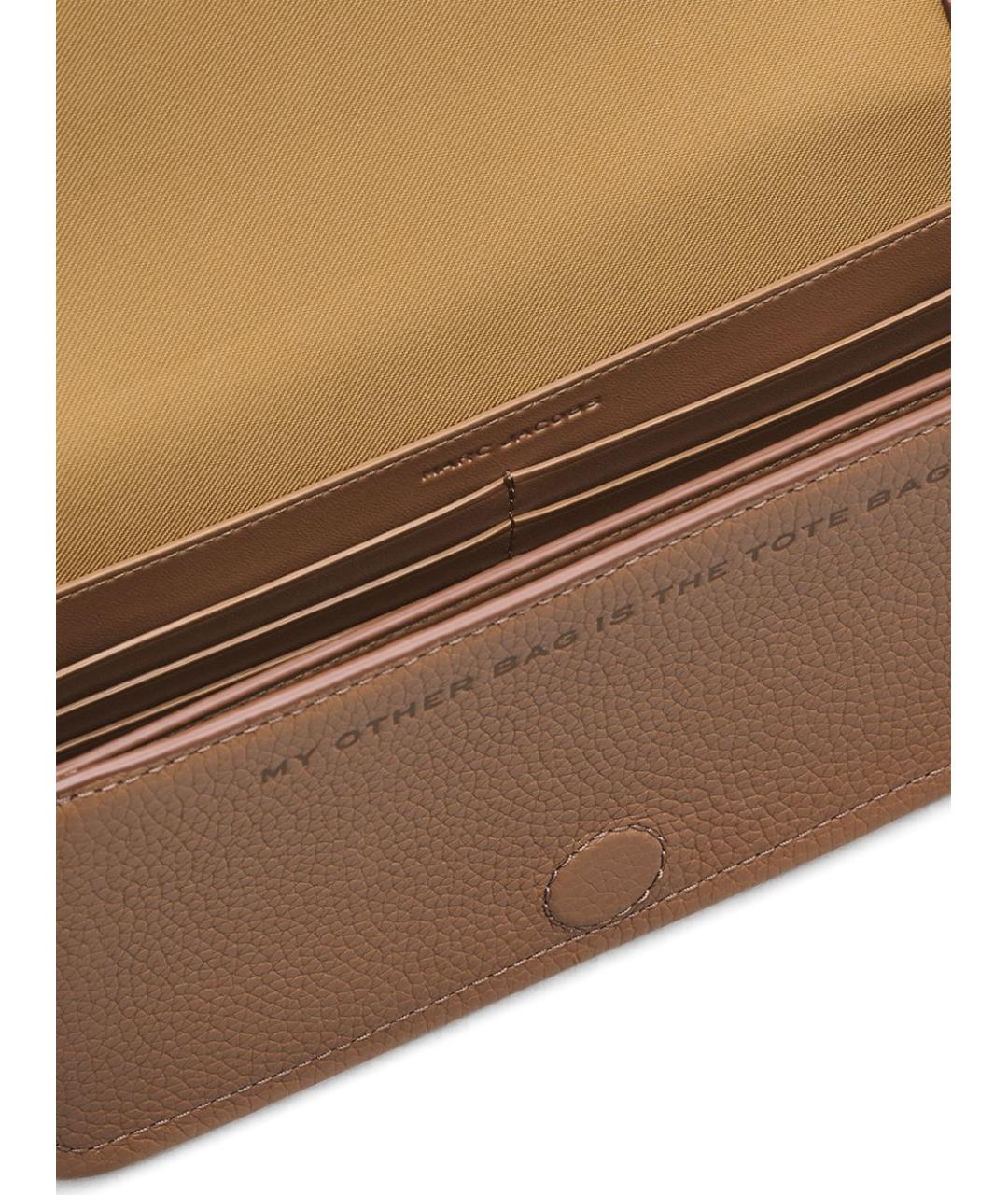 MARC JACOBS Коричневая кожаная сумка через плечо, фото 6