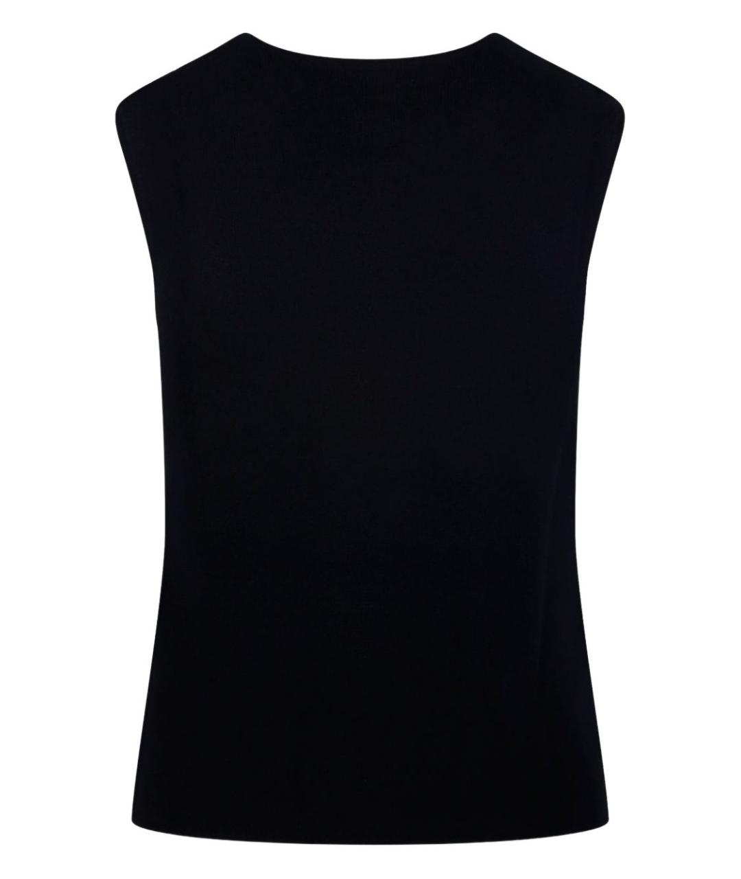 MAX MARA Черная шерстяная жилетка, фото 2