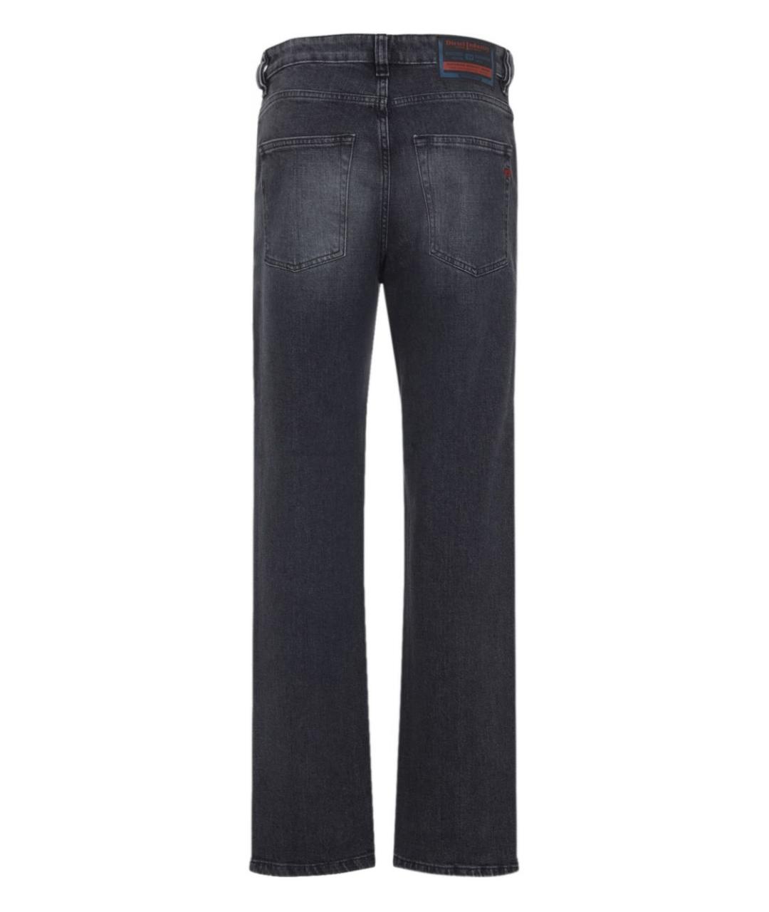 DIESEL Черные хлопковые прямые джинсы, фото 2