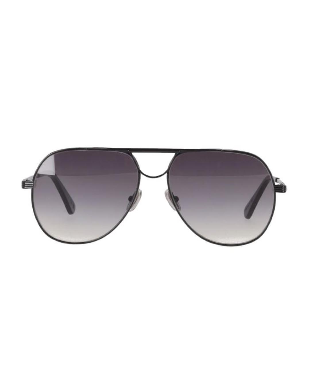 GOLDEN GOOSE DELUXE BRAND Черные металлические солнцезащитные очки, фото 1