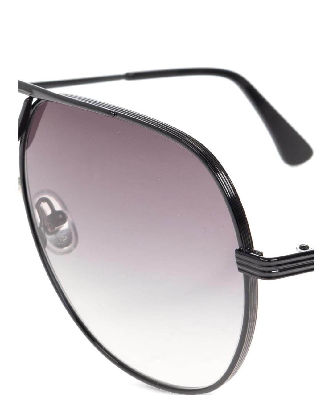 GOLDEN GOOSE DELUXE BRAND Черные металлические солнцезащитные очки, фото 4