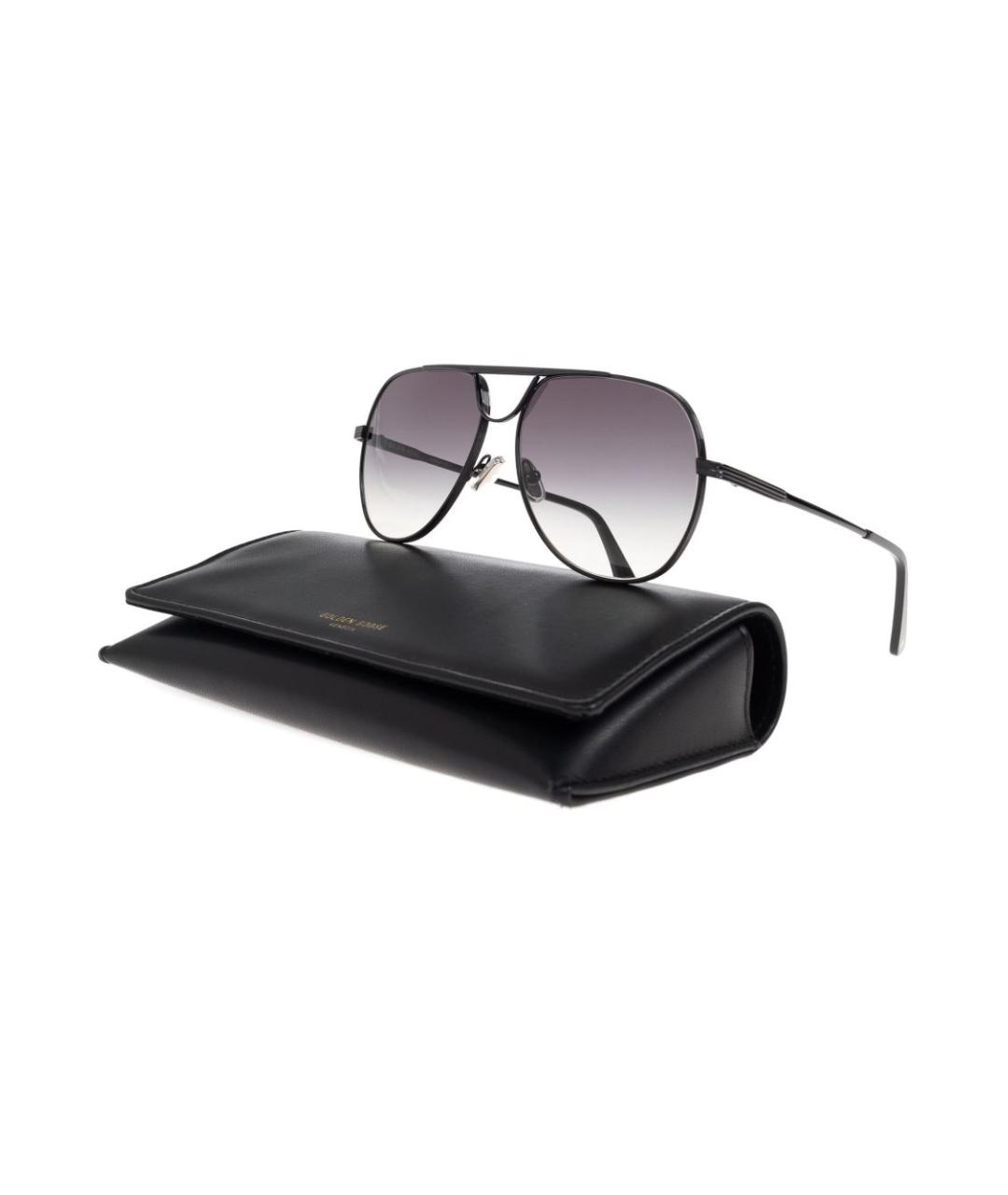 GOLDEN GOOSE DELUXE BRAND Черные металлические солнцезащитные очки, фото 3