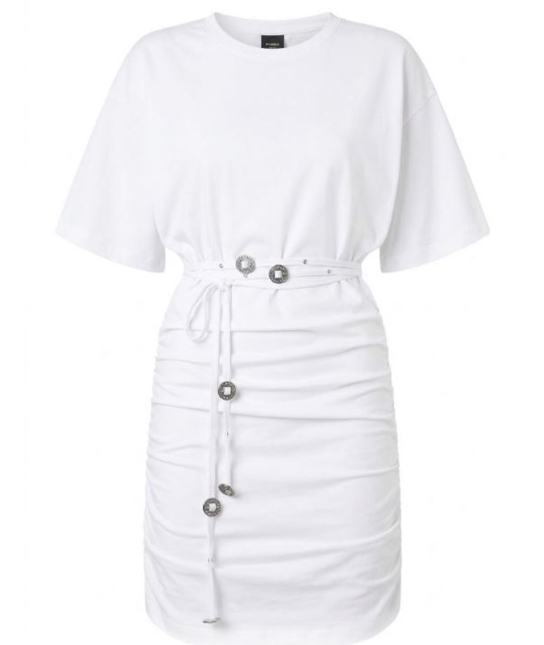 PINKO Белое повседневное платье, фото 3