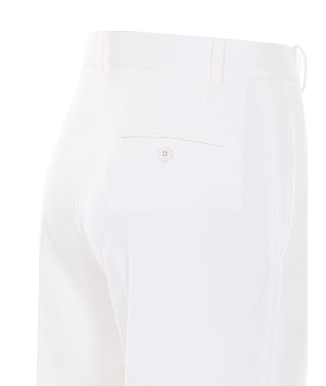 CIRCOLO 1901 Белые прямые брюки, фото 4