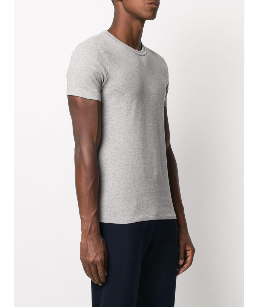 TOM FORD Серая хлопковая футболка, фото 4