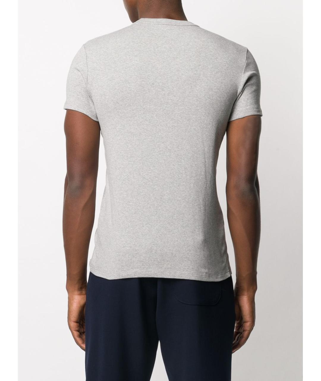 TOM FORD Серая хлопковая футболка, фото 3