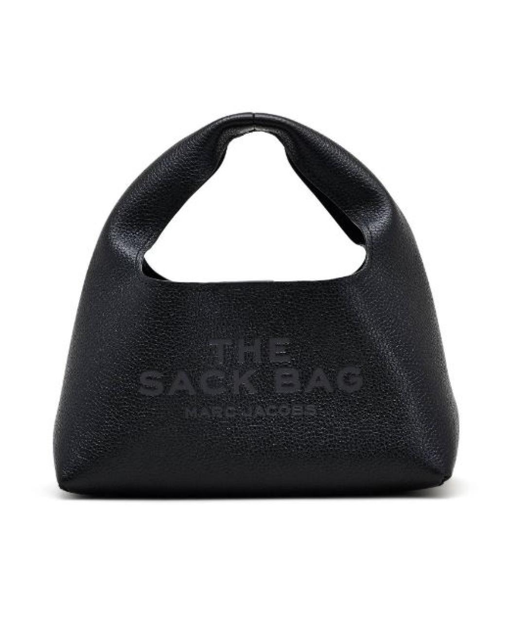 MARC JACOBS Черная кожаная сумка с короткими ручками, фото 1