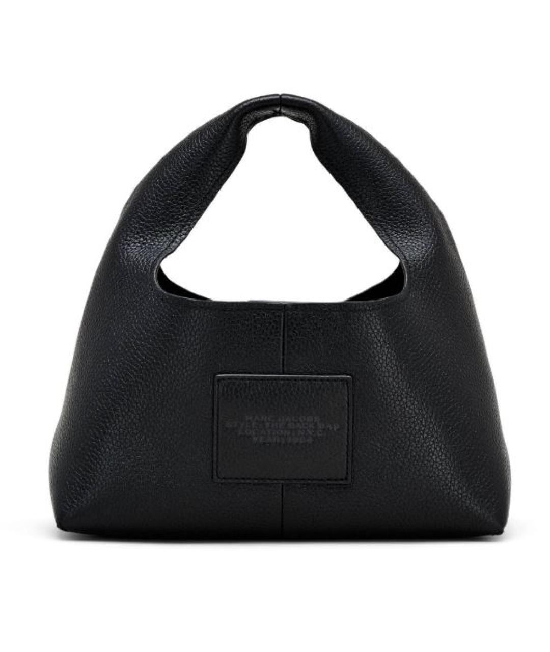 MARC JACOBS Черная кожаная сумка с короткими ручками, фото 2