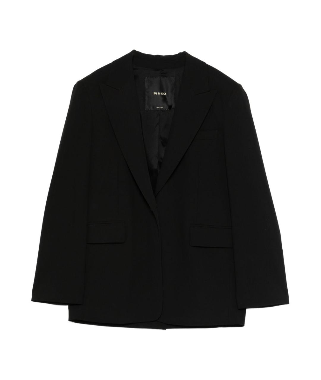 PINKO Черный полиэстеровый жакет/пиджак, фото 1