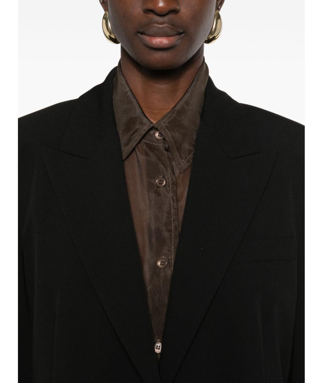 PINKO Черный полиэстеровый жакет/пиджак, фото 4