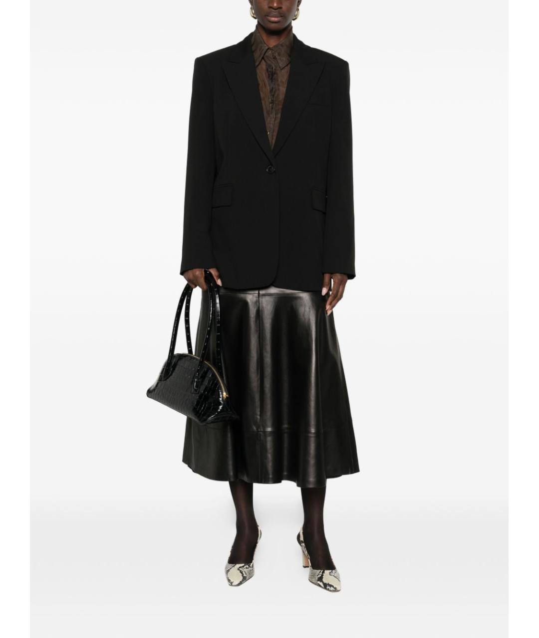 PINKO Черный полиэстеровый жакет/пиджак, фото 5