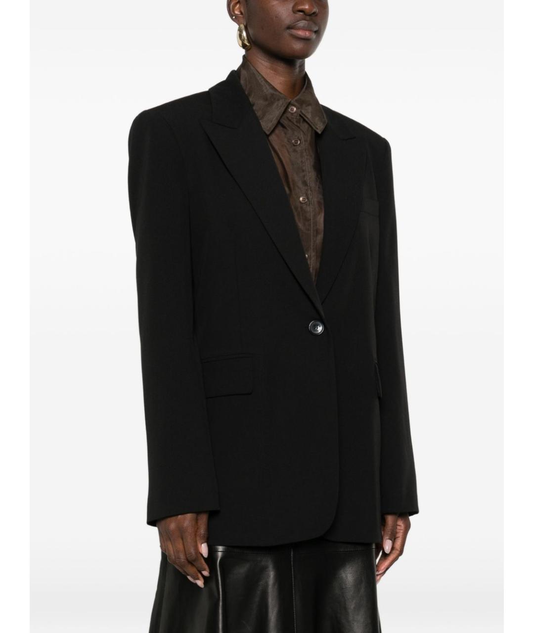 PINKO Черный полиэстеровый жакет/пиджак, фото 3