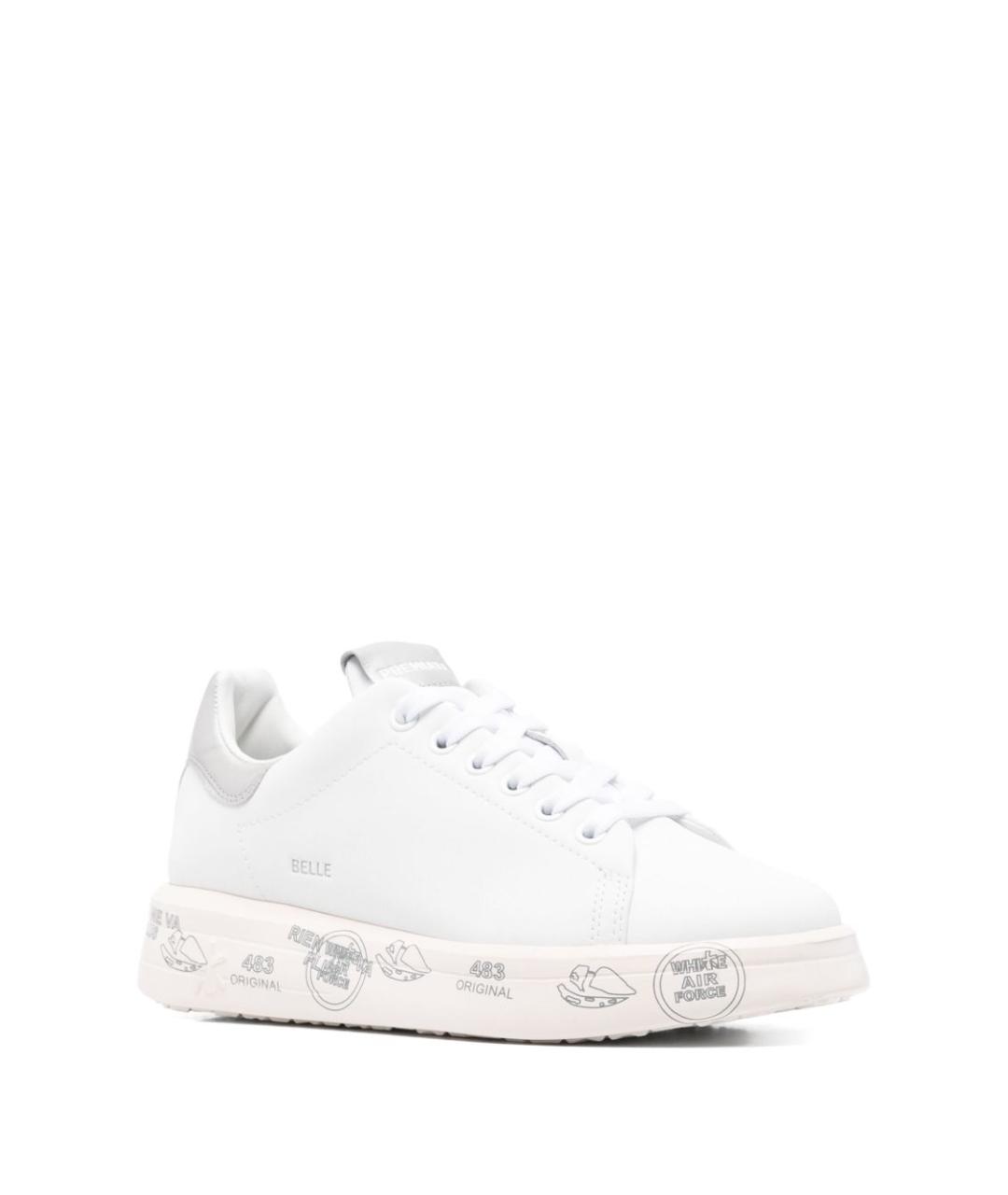 PREMIATA Белые кожаные кроссовки, фото 3