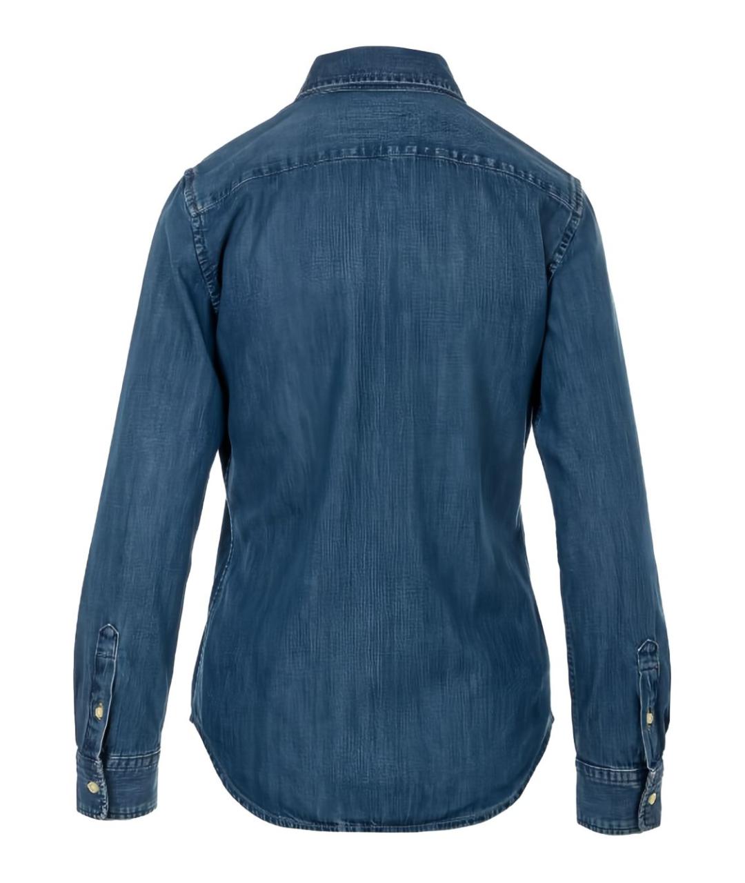 RALPH LAUREN Синяя деним рубашка, фото 3