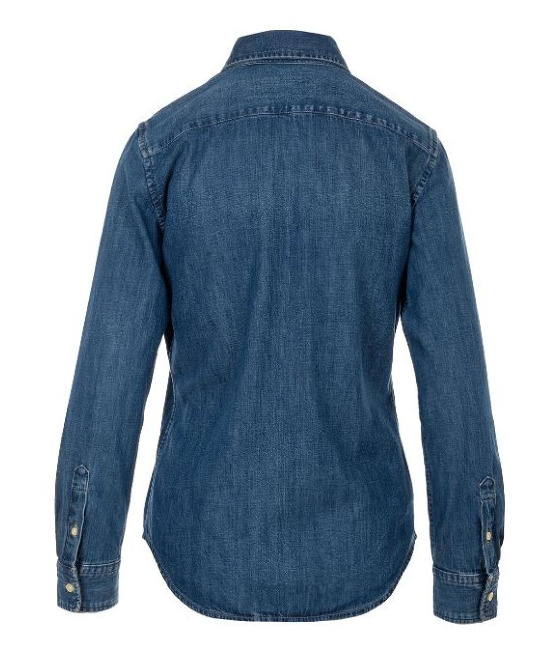 RALPH LAUREN Синяя деним рубашка, фото 2