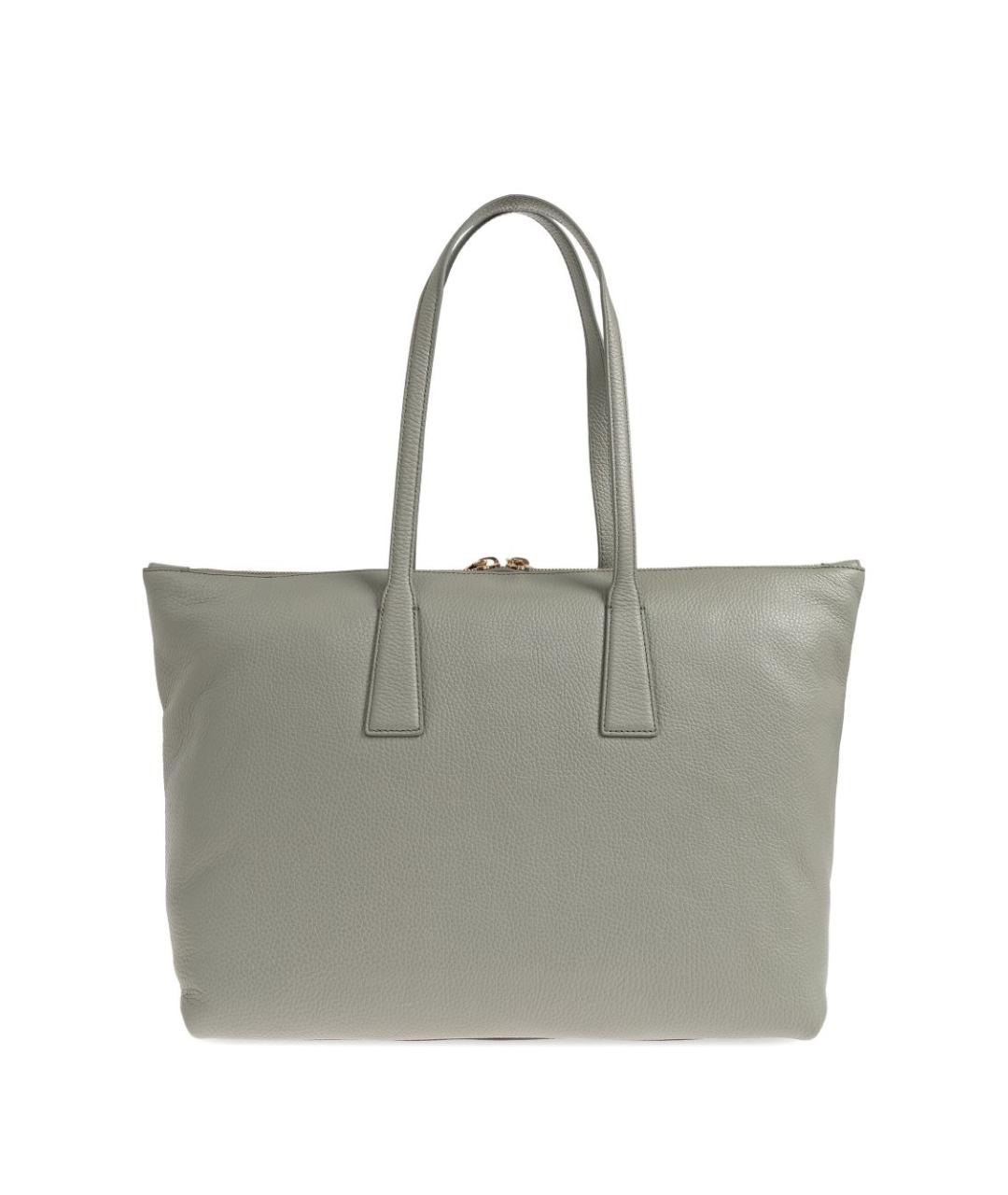 FURLA Серая кожаная сумка тоут, фото 4