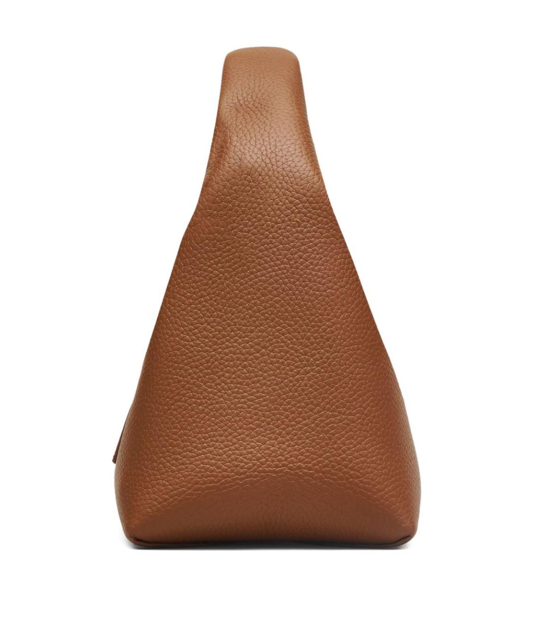 MARC JACOBS Коричневая кожаная сумка с короткими ручками, фото 5