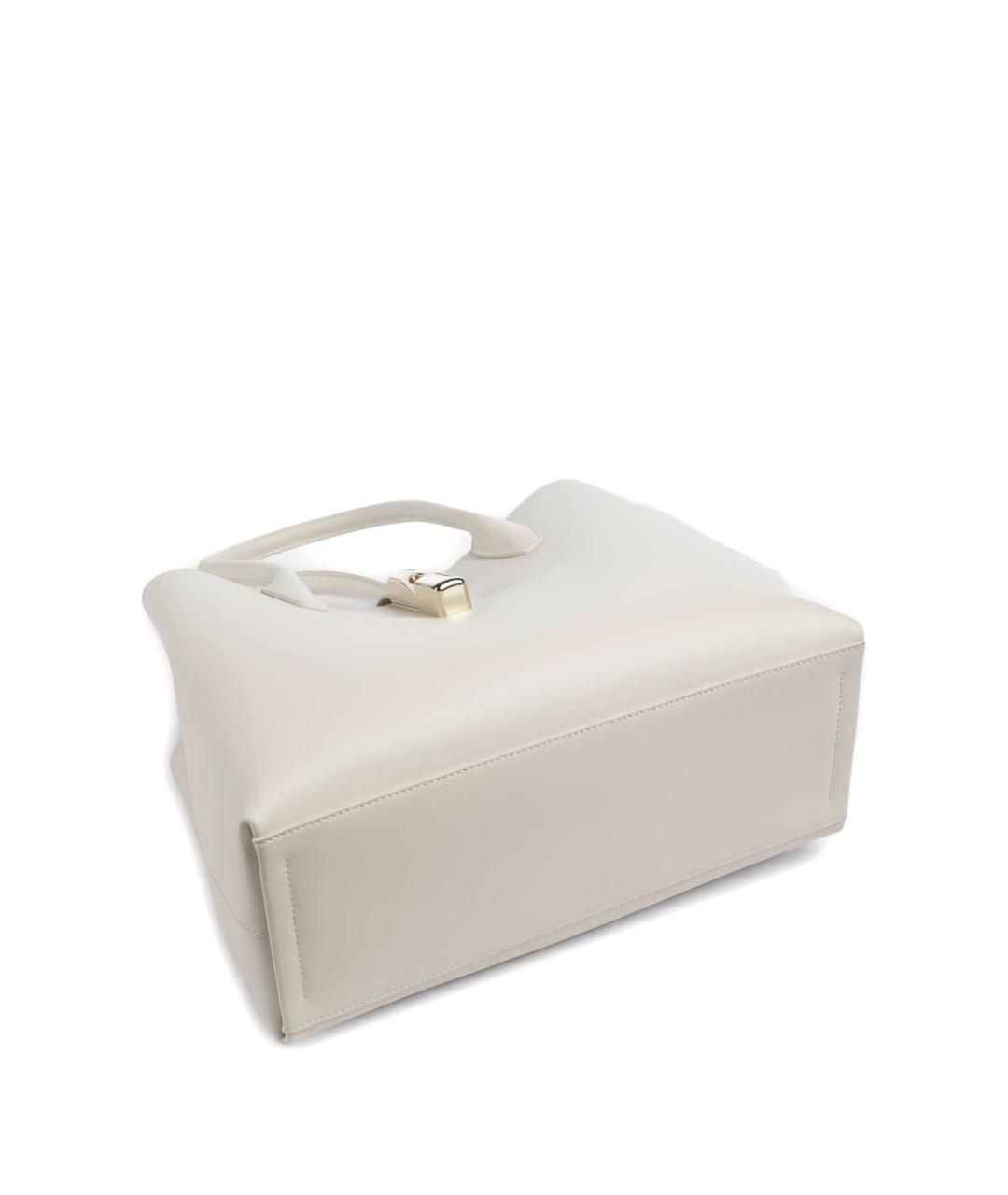FURLA Белая кожаная сумка тоут, фото 3