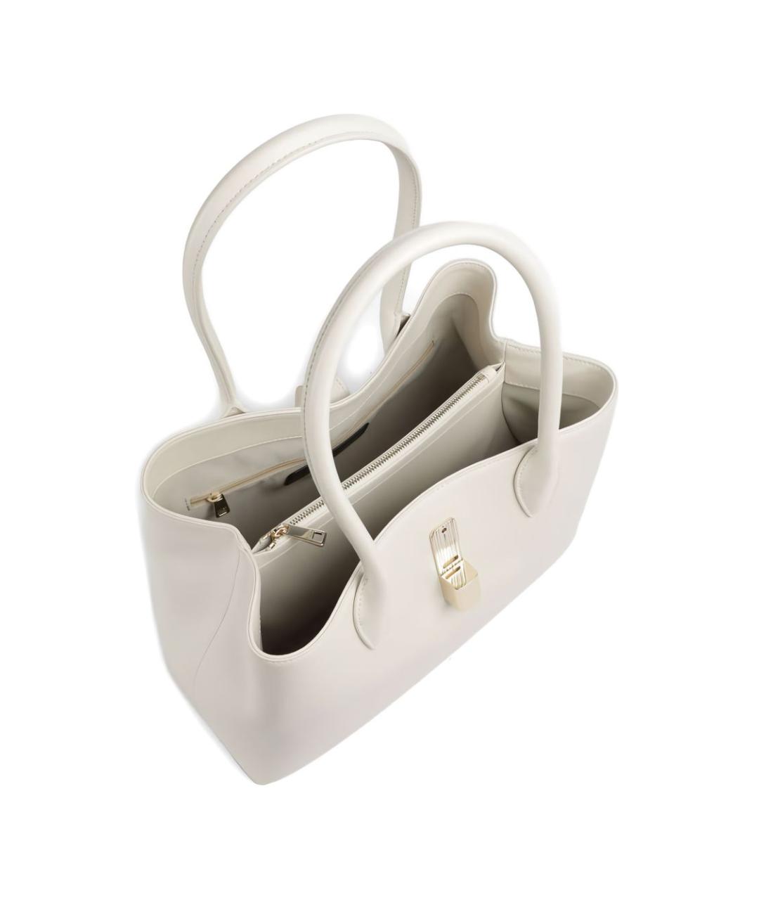 FURLA Белая кожаная сумка тоут, фото 4