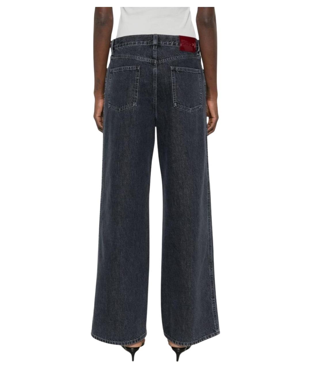 GUCCI Черные хлопковые прямые брюки, фото 5