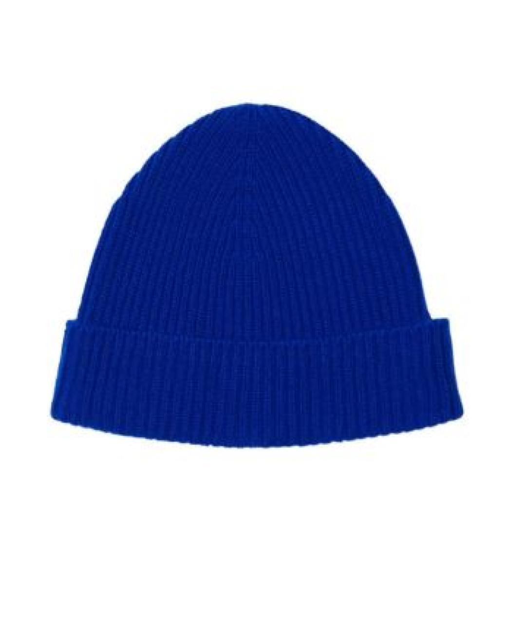 BURBERRY Синяя кашемировая шапка, фото 2