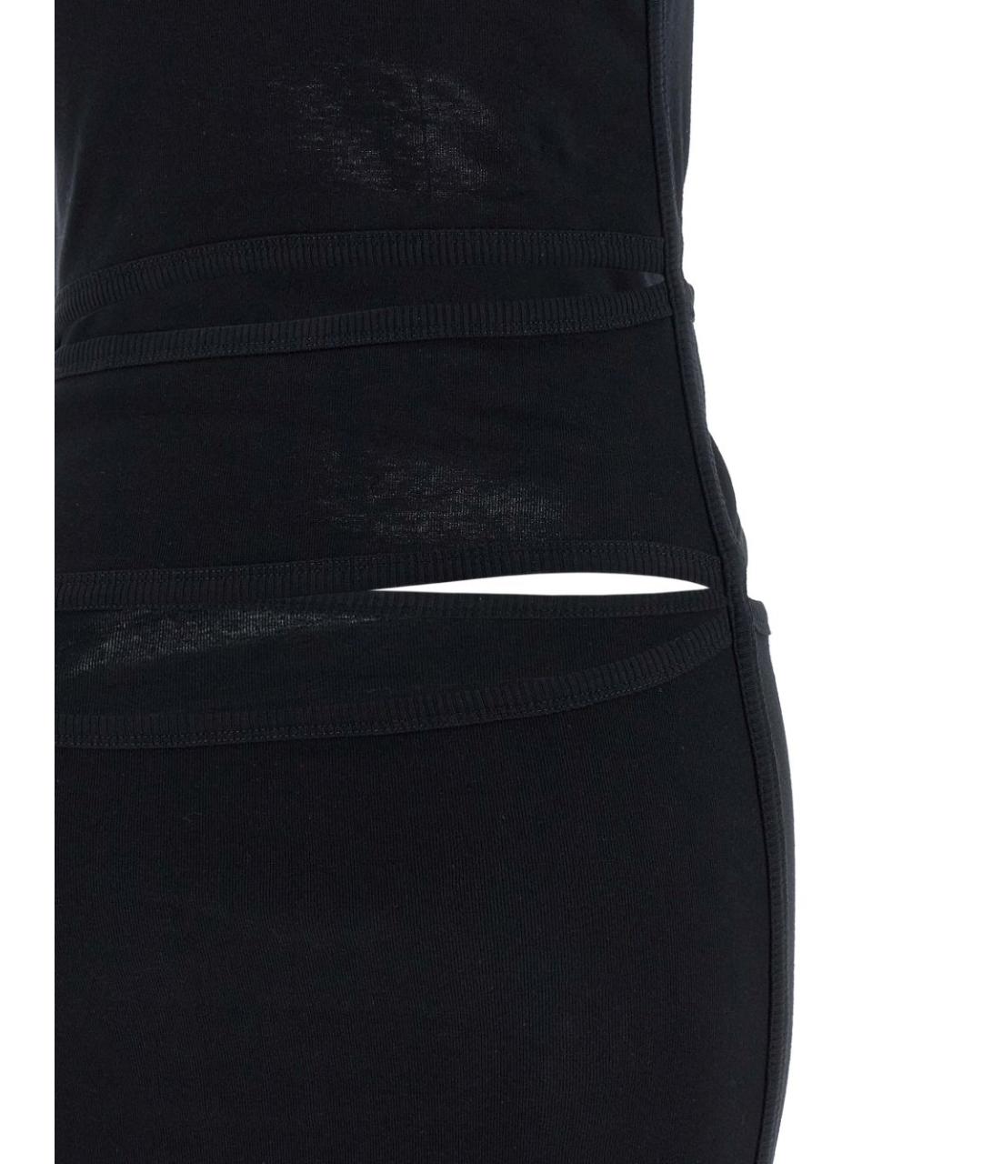 COPERNI Черное хлопковое коктейльное платье, фото 3