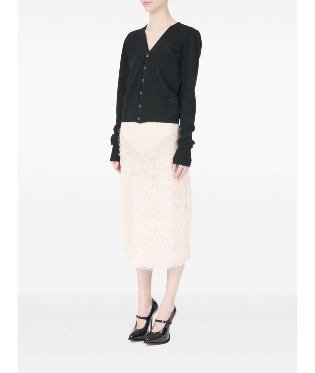 MAISON MARGIELA Черный хлопковый кардиган, фото 3