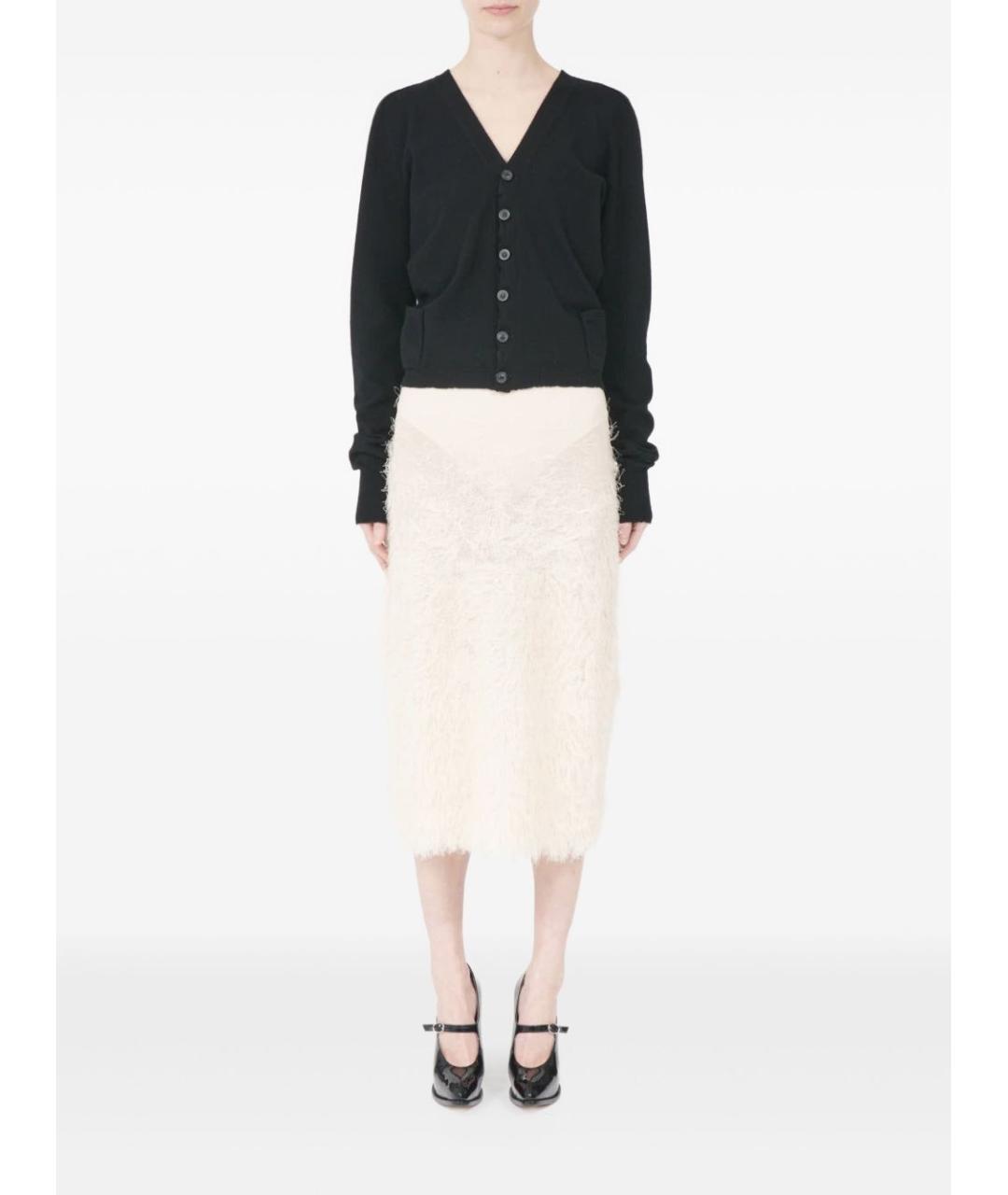 MAISON MARGIELA Черный хлопковый кардиган, фото 2