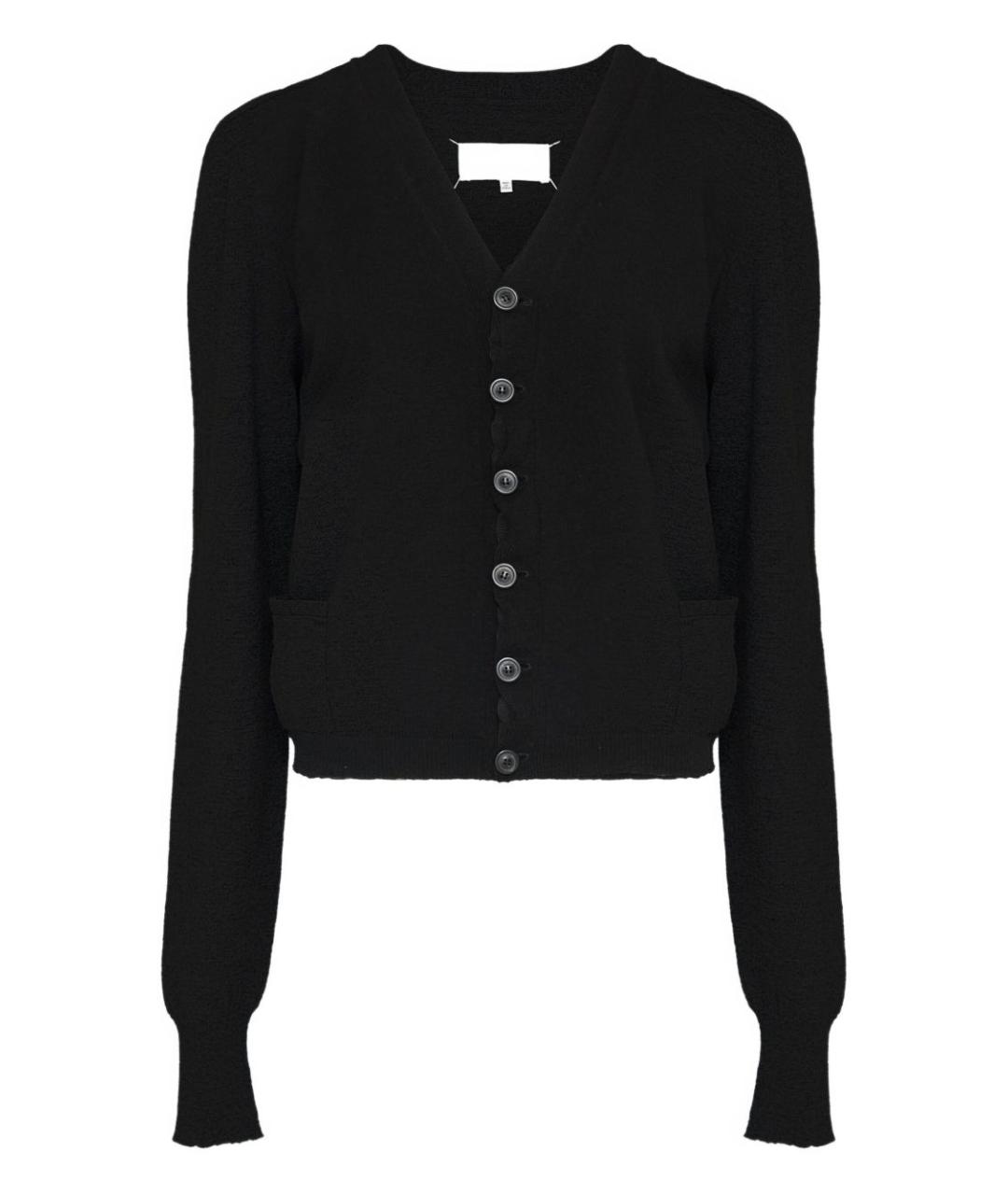 MAISON MARGIELA Черный хлопковый кардиган, фото 1