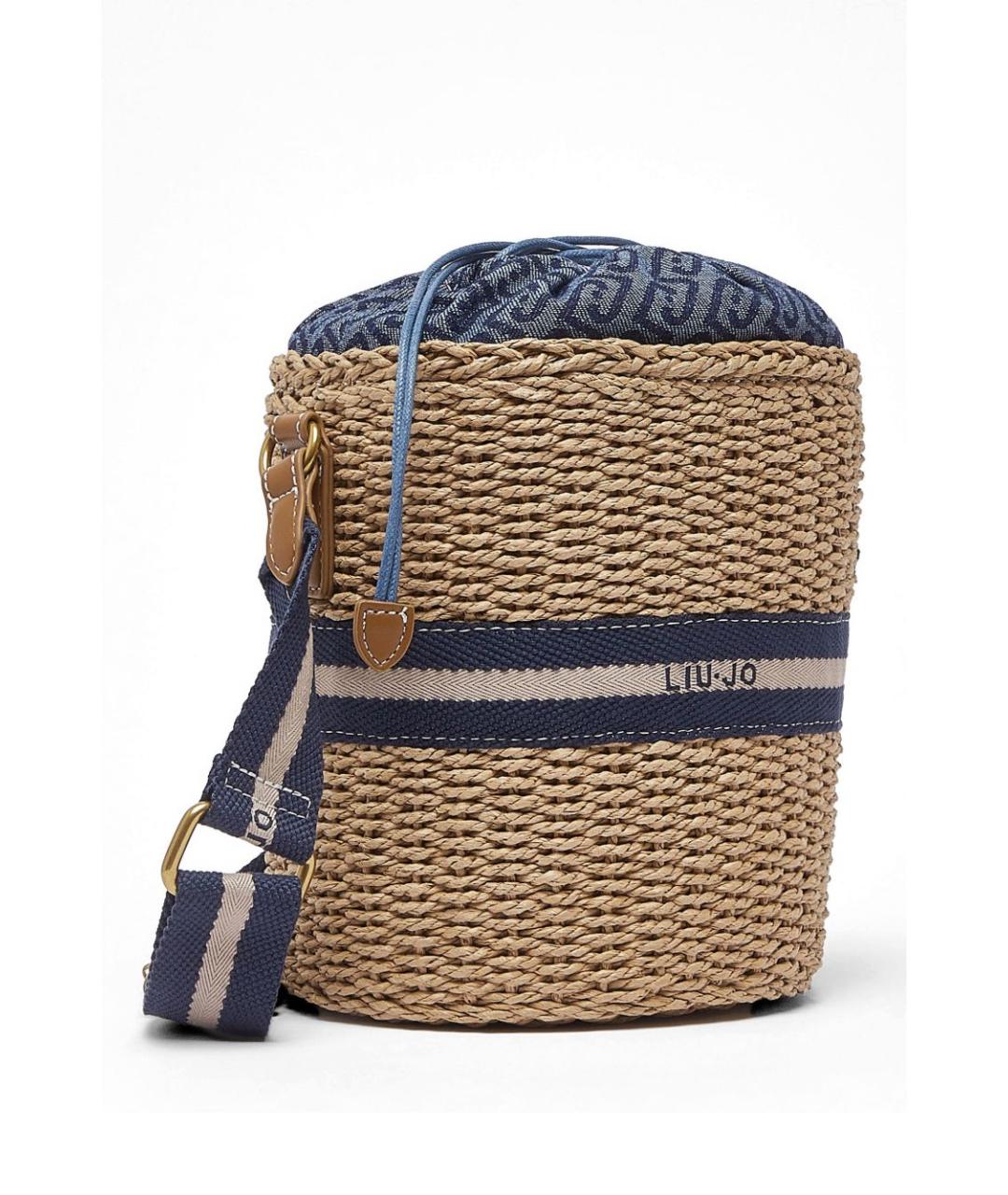 LIU JO Бежевая пелетеная сумка через плечо, фото 3