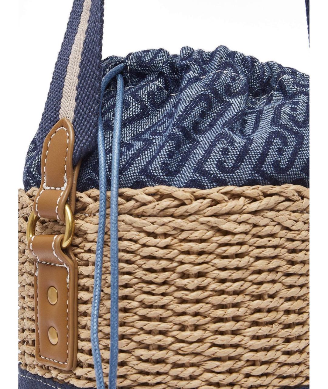 LIU JO Бежевая пелетеная сумка через плечо, фото 8